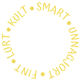 Slagord som illustrasjon: Fint, lurt, kult, smart, unnagjort