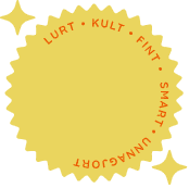 Prislapp med kroner 4390,-  og med slagordet: Lurt, kult, fint, smart, unnagjort